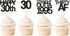 48 Pack Black Straight Outta 1995 Cupcake Toppers, 30th Birthday Party Decoration