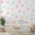 BBTO Daisy Wall Decal Flower Vinyl Wall Decals Daisy Stickers Floral Decals Peel and Stick for Nursery Art Bedroom