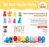 2-4, Set 8 Counting Eggs,2-3 hahaland Dinosaur Toys for Toddlers Montessori Learning Toy Matching Train with Dinosaurs