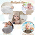 VitalCozy 8 (32 32 Inch,Neutral Pcs Baby Muslin Hooded Bath Towels and Washcloths Muslin Cotton Hooded Baby Towels