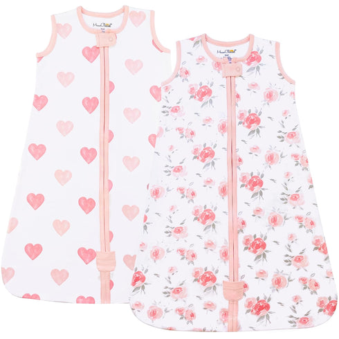 Mama Cheetah Baby Sleep Sack 0.5 TOG, Organic Cotton Baby Wearable Blanket