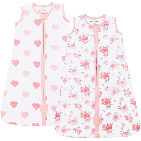 Mama Cheetah Baby Sleep Sack 0.5 TOG, Organic Cotton Baby Wearable Blanket