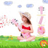17" 4 3, 4, 5, 6, 7 YOLOPARK Kids Toy Guitar for Girls Boys, Mini Toddler Ukulele Guitar with Strings Keep Tones Can
