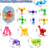 ZMZS Suction Toys for Baby, Bath Toys for Kids Ages 4-8, 40 Pieces Toddler Stress Release Sensory Toys, Educational Gift