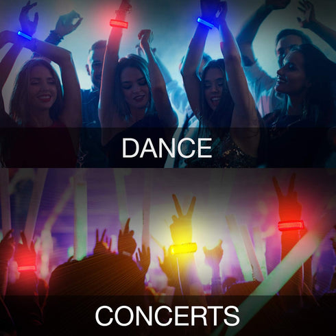 8 PCS LED Glow Bracelets, Light Up Wristbands for Christmas, Concerts, Festivals, Game Prizes, Rave Accessories