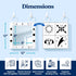 Tummy 12x12 012 Premium Tactile Baby Mirror Toy for Time & Play, Double-Sided High-Contrast Sensory, Supports Crawling