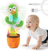 JAKCJFII Rechargeable Dancing Talking Cactus Baby Toys for Toddlers Boys Girls, Singing Mimicking