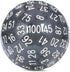 100 Sided Dice Set: Translucent Black DND D100 Die with Pouch