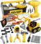 Lehoo Castle Kids Tool Set with Electric Toy Drill and Tool Box,