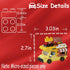 Jollcnoia Set Asian Food Truck Mini Gourmet Travel RV Car Micro Building Toy Little Cute Truck Mobile Van Stand Fun