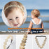 DANMY Baby Girl Super Elastic Headband, Cotton Lace Toddler Hair Band, Gold, 1pcs