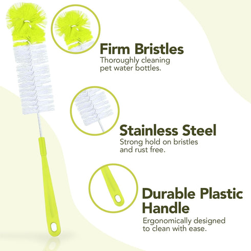 Vila 5-Pack Set, Reusable Straw Pipe Cleaner Brush Long Pipe Brush Cleaner Tool Kit, Nylon Cleaning Brush for Water