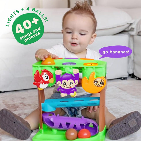 Move2Play, 30+ Jungle-Jammin 30+ 1+ 6-24 Songs & Phrases | Fin-Tastic Songs & Phrases | Baby & Toddler Musical Toy |