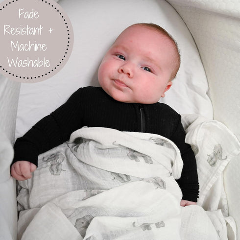 47 47 Inches 100% LollyBanks Muslin Swaddle Blankets, Large x Baby Blanket for Boys and Girls, Cotton Baby Swaddle