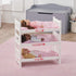 Badger Basket Pink Stripe Convertible Doll Bunk Bed with Storage Baskets & Personalization Kit for 20 inch Dolls