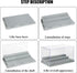 Minifigure Display Case for Action Figures, Dustproof Acrylic Storage Box with 3 Movable Steps for Collection