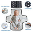 Cute Swan Portable Diaper Changing Mat,Waterproof Foldable Travel Changing Pad,On-The-Go Wipeable Reusable Changing Pad