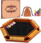 Toidgy 1-6 Players Shut The Box Dice Games, Wooden Board Table Math