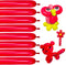 100pcs Red 260 Balloons, Thickening Latex Long Twisting Balloons for Animal Models, Halloween, Xmas, Birthdays