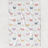 Stork Wares Rainbow Butterfly Personalized Baby Girl Swaddle Blanket