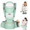 Baby Carrier with Hip Seat, Ergonomic M Position 6-in-1 Baby Carrier Newborns