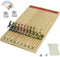Jyquorp Horse Race Board Game Racing Game Thickened Solid Wood with 11