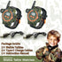 Rechargeable Walkie Talkie for Kids, Two-Way Radio with Flashlight for Outdoor Game Gifts for Boys and Girls Age 4-12