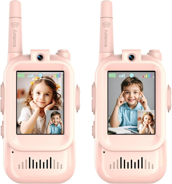 Walant Walkie Talkies for Kids, Video Walkie Talkies 2 Pack with Screen Display,
