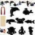 64 Pcs Sea Theme DIY Scratch Cards Set, Birthday Party Supplies Favor, Rainbow Color Scratch Art with Wooden Styluses