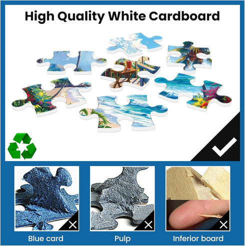 WSCXSC 500 1:1 20.5 15 Jigsaw Puzzles for Adults Pieces, Interlock Perfectly Letter on Back No Dust, Home Decor