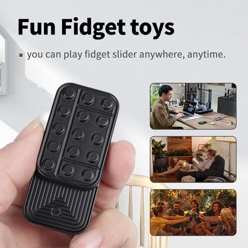 Magnetic Metal Fidget Slider for Adults - Stress Relief Gift