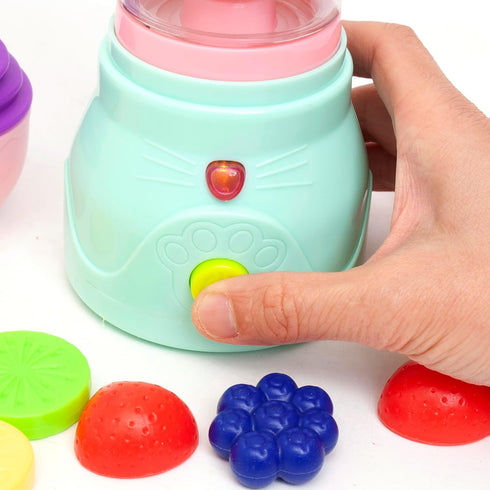 Boley Zoo Troop: Kitty Smoothie Maker - 19 Pieces Animal Themed Kitchen Playset for Kids Ages 2+