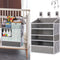 WishJazz XL Hanging Diaper Caddy Organizer for Changing Table, Crib, Playard, Wall