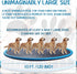 Lewtemi 10 ft Extra Large Non-Slip Splash Pad, 120" for Kids and Dogs, Summer Outdoor Fun Backyard Fountain