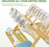 Msoesticc.dl DSVENROLY Baby Bottle Drying Rack Foldable Vertical Bamboo Milk Bottle and Accessories Organizer for Busy