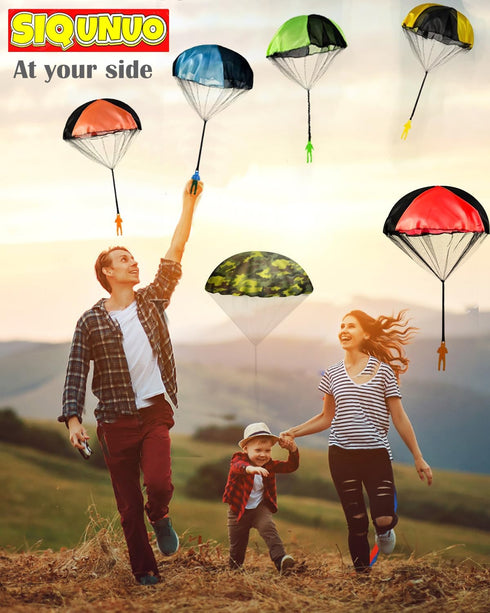 Parachute Toys for Kids (6 Pack) - Outdoor Parachute Men for Ages 4-12 - Unique Holiday Toy Picks 2024