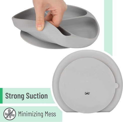 Mr. Pen Silicone Suction Plates for Toddlers, Baby, Kids with Suction