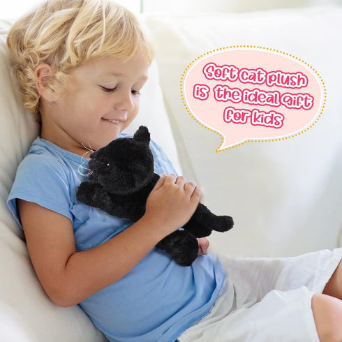 3 Pcs 9 Inch Cat Stuffed Animal Plush Toys - Cute Small Cat Plush Gifts for Boys Girls School Pet Party Favors