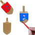 Craft-A-Dreidel Kit by The Dreidel Company, Create Your Own Custom Dreidel, Includes 2 Wooden Dreidels and Glitter