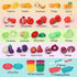 Ming You Set 2 1 3-5 Kids Shopping Cart with Cutting Play Food for Kid Kitchen, in Shopping Cart for Kids Grocery Store