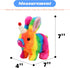 Hopearl Hopping Rabbit with Hat Interactive Electronic Pet Plush Bunny Toy with Sounds and Movements Animated Walking Wiggle Ears Twitch Nose Gifts for Toddlers Birthday, Rainbow, 7''