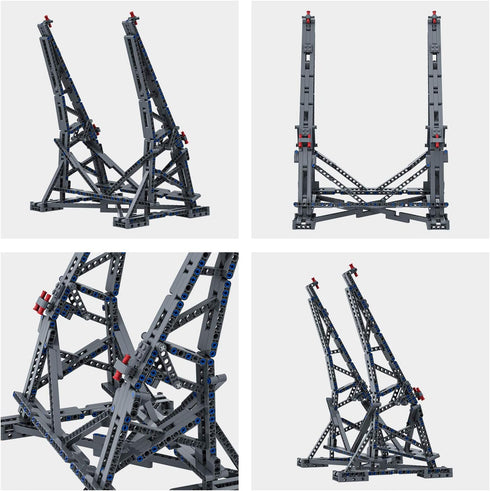 Millennium Falcon Vertical Display Bracket for Lego 75192 Starship Model, Sturdy Stand Building Kit