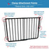 Cardinal Gates SC Square Clamp for Safety Gates, No Hole Baby Gate Banister Adapter