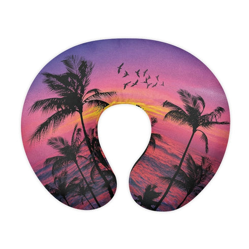 Forchrinse Hawaiian Palm Tree Red Sky Nursing Pillow Cover for Baby Boys Girls,Soft