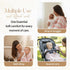 5 Set, 100% Muslin Baby Towel Pieces Organic Cotton, Soft & Absorbent for Newborns to Toddlers, Baby Registry or Shower