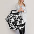 Schgap Cow Car Seat Covers Canopy for Baby Nursing Cover Breastfeeding Baby Carrier Cover Stretchy Carseat Canopy
