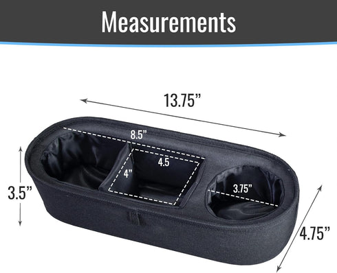 Habitat Universal Stroller Snack Tray with Insulated Cup Holder - Divided Compartment with Secure Non-Slip Straps |