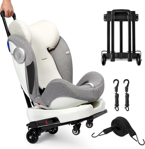 KEDSUM Car Seat Travel Cart, Compact and Lightweight Dolly Cart for Airport, Solid Construction Portable Car Seat