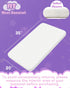 35"x20", 3in1, 100% WELLZEE Rectangle Bassinet Mattress fit for AirClub, AMKE Besrey, Dream On Me Skylar, Evolur