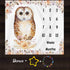 Owl Baby Monthly Milestone Blanket, 48x40in Soft Flannel, Flower Watercolor Backgrounds, Newborn Mom Gifts, Baby Shower Age Growth Tracker with Bonus Maker BTLSFS33 by F-FUN SOUL